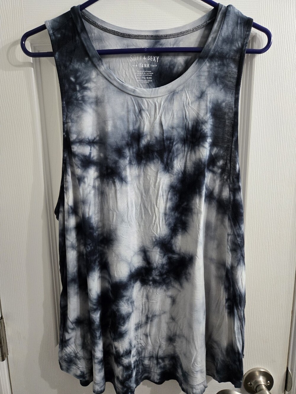 American Eagle AE Soft & Sexy Tank Muscle Tee Tie Dye XL EUC